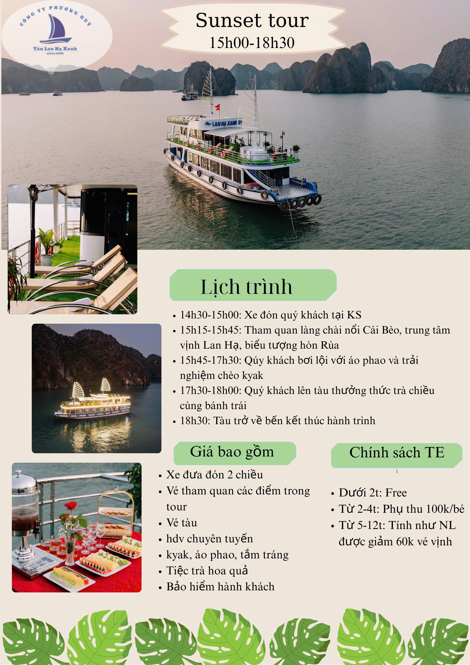 Tàu thăm Vịnh Lan Hạ, Cát Bà